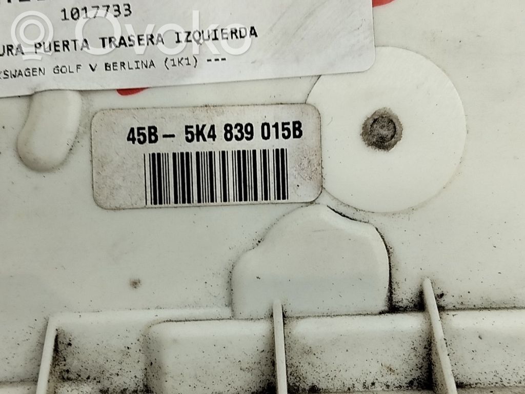 Volkswagen Golf V Zamek drzwi tylnych 