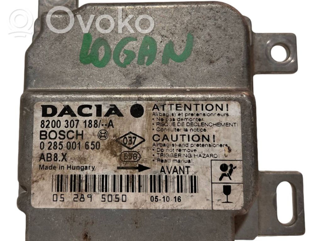 Dacia Logan I Airbag control unit/module 