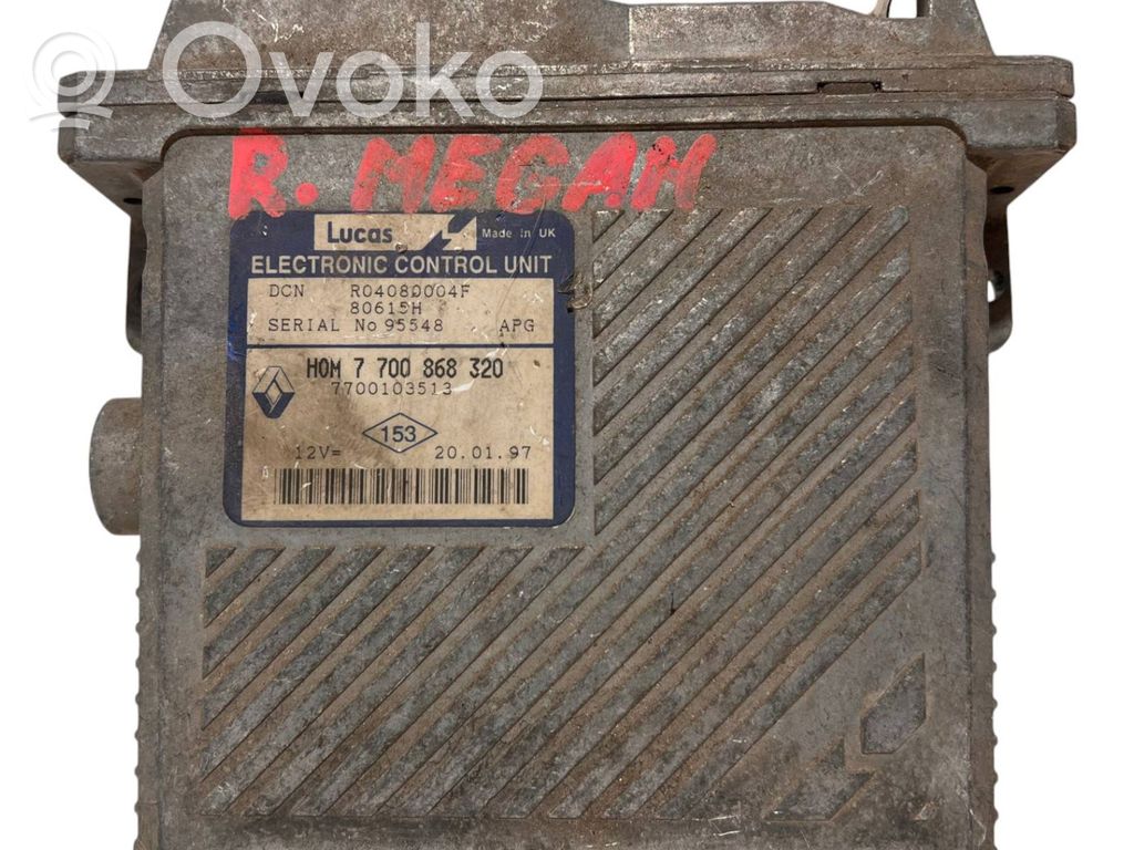 Engine control unit/module   7700868320,7700103513,HOM7700868320,R04080004F