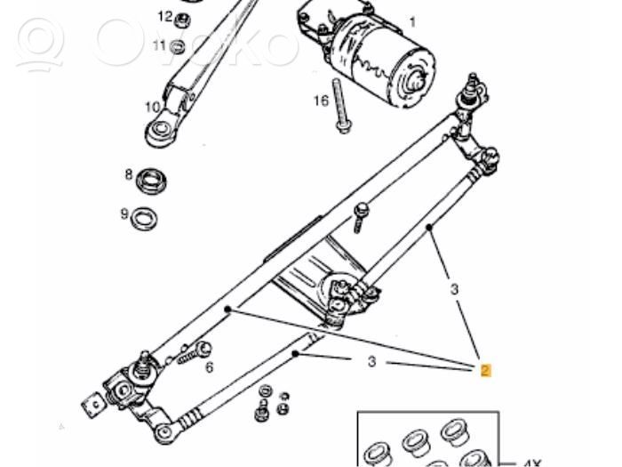 Opel Corsa B Front wiper linkage 
