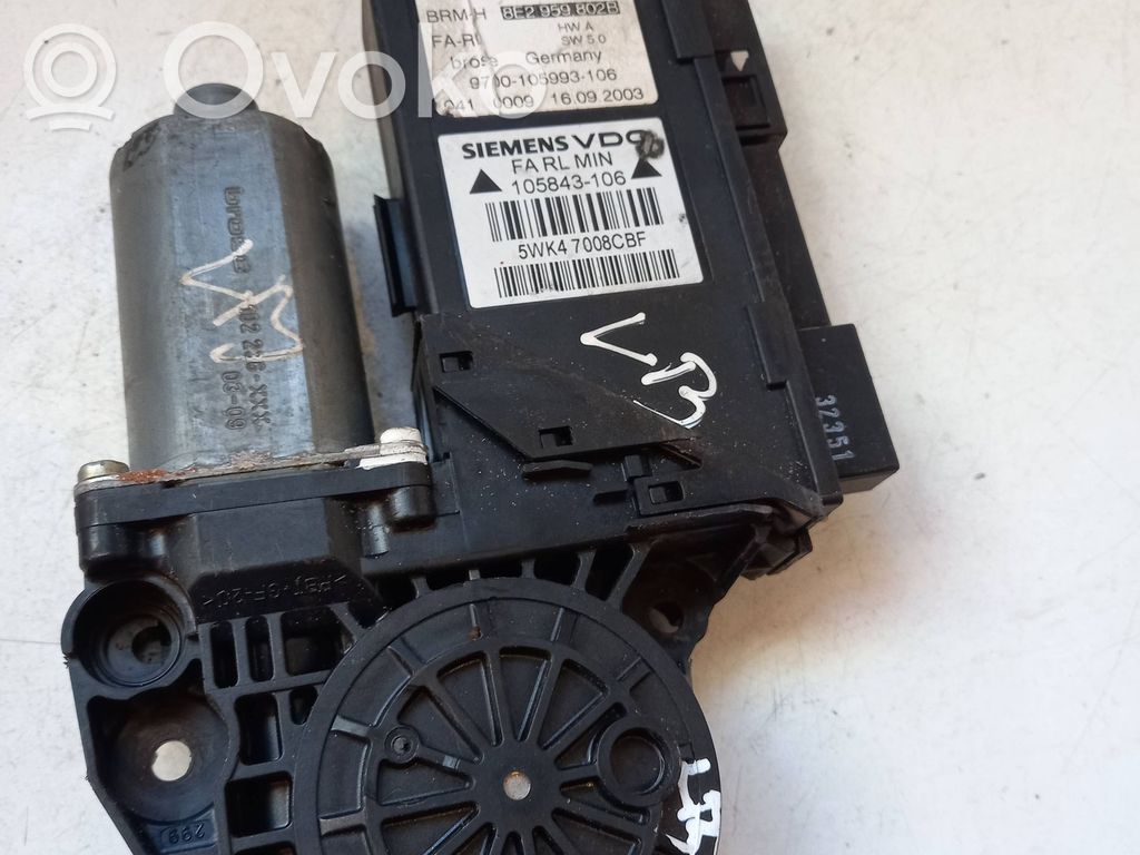 Audi A4 S4 B6 8E 8H Silnik regulatora szyby drzwi przednich 