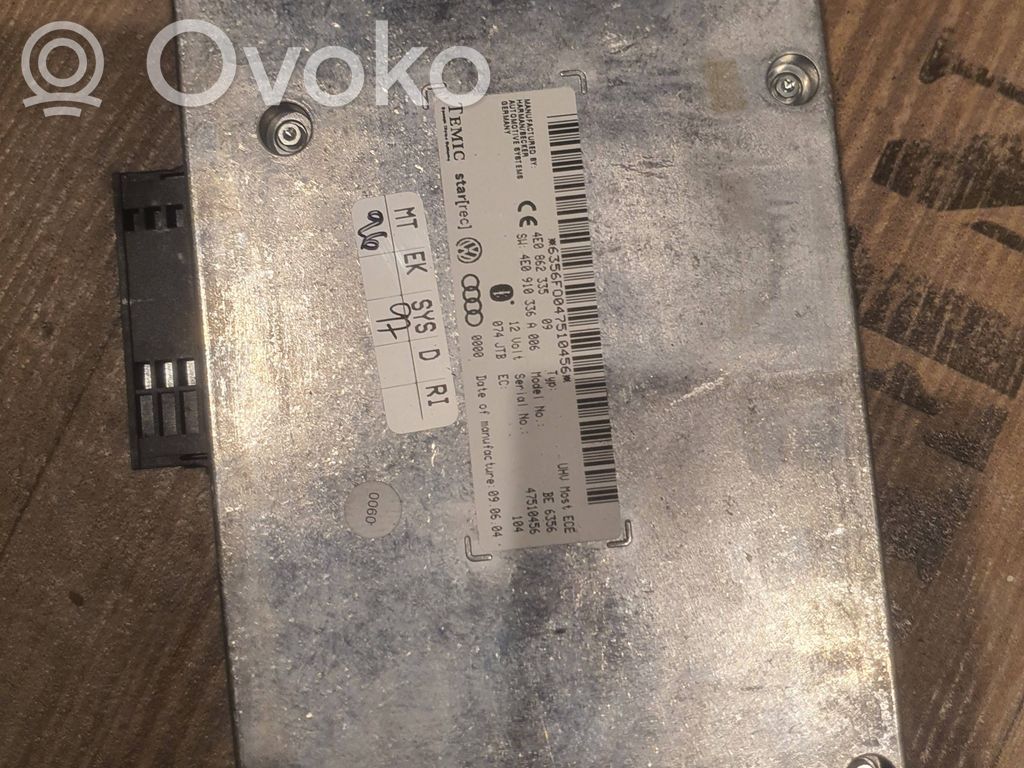 Audi A6 S6 C6 4F Unidad de control/módulo de bluetooth 