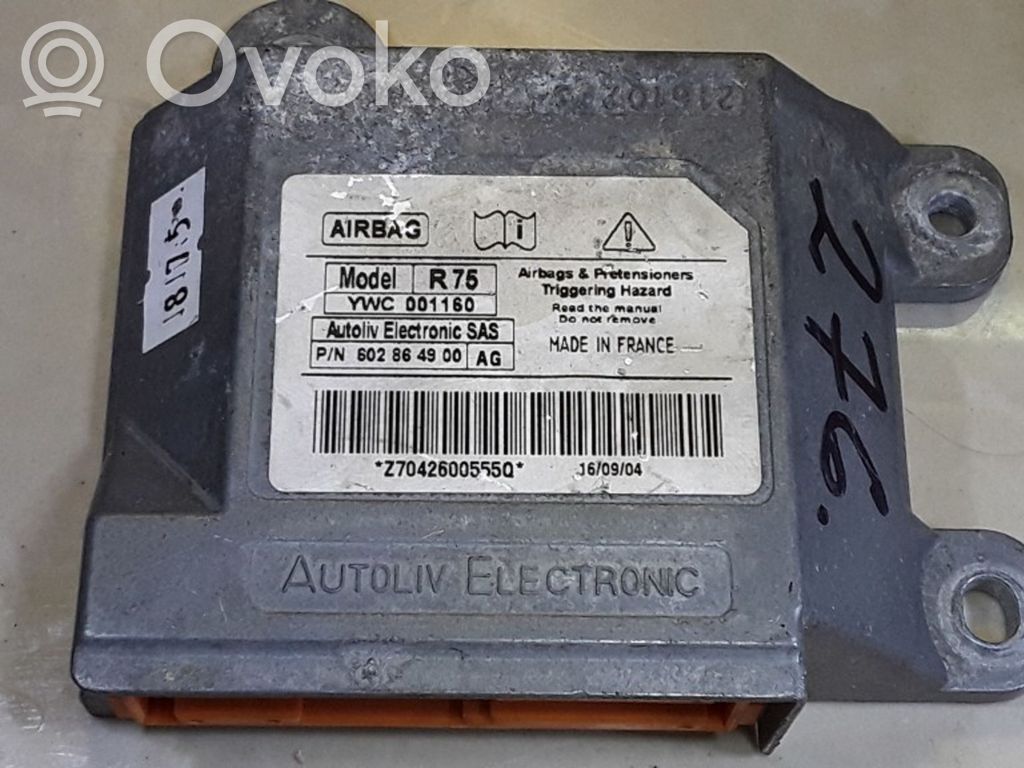 Rover 75 Airbag control unit/module 