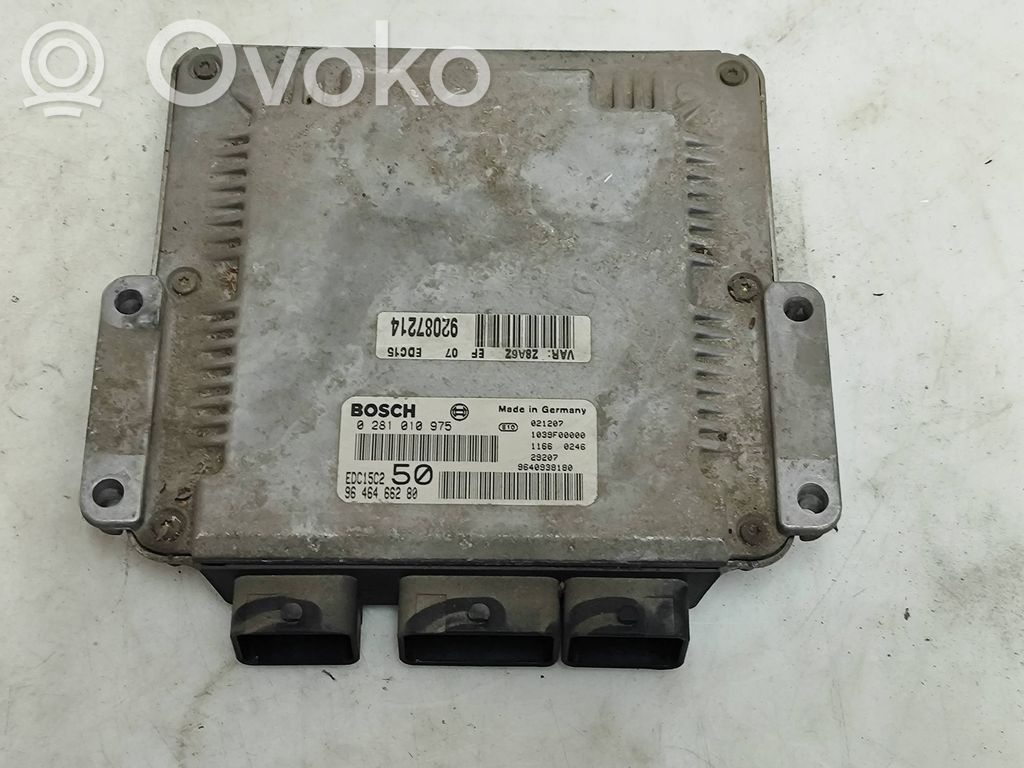 Peugeot 607 Engine control unit/module 