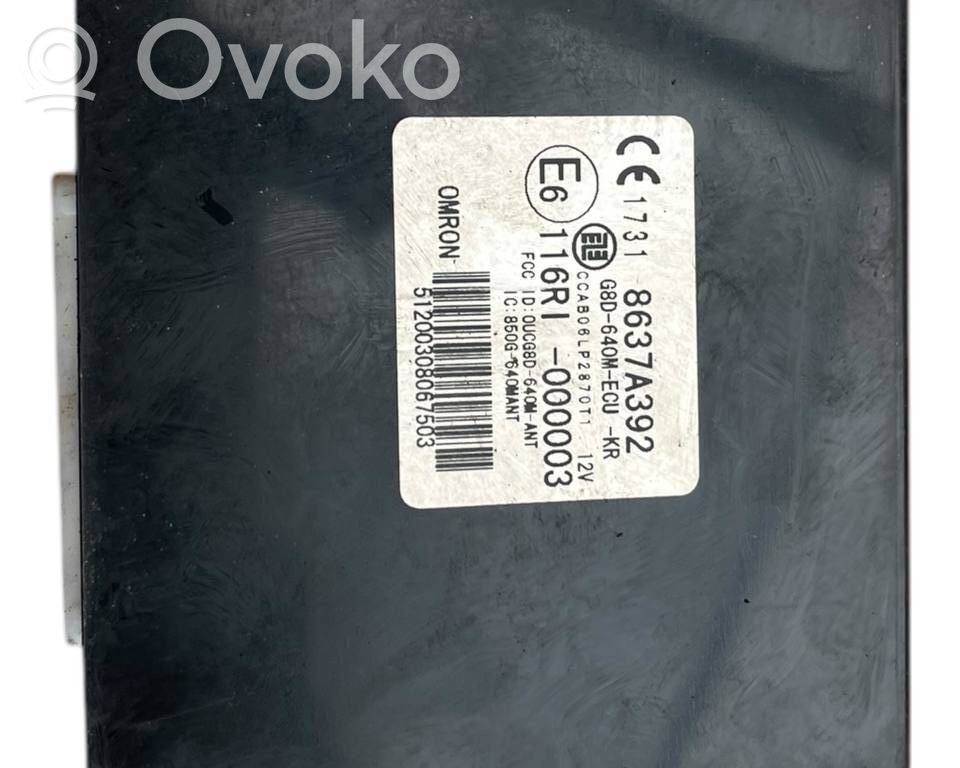 Keyless (KESSY) go control unit/module   8637A392,CCAB06LP2870T1