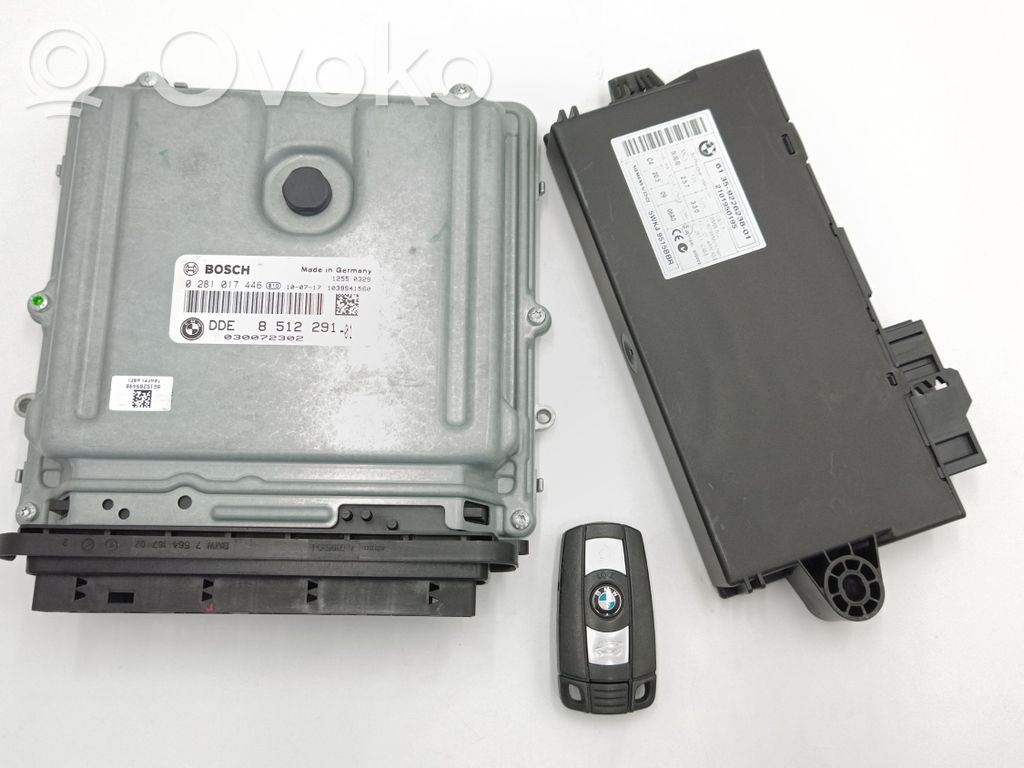 BMW 3 E90 E91 Kit centralina motore ECU e serratura 
