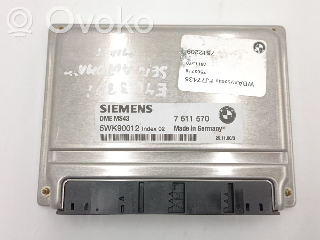 BMW 3 E46 Engine control unit/module 