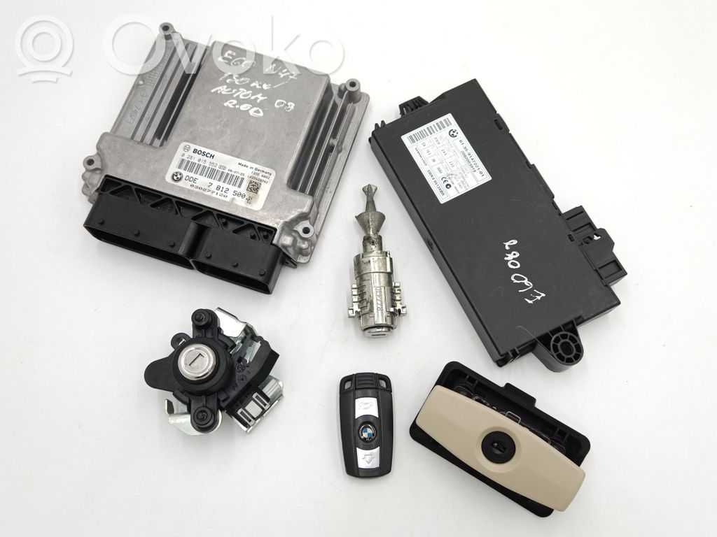 BMW 5 E60 E61 Kit centralina motore ECU e serratura 