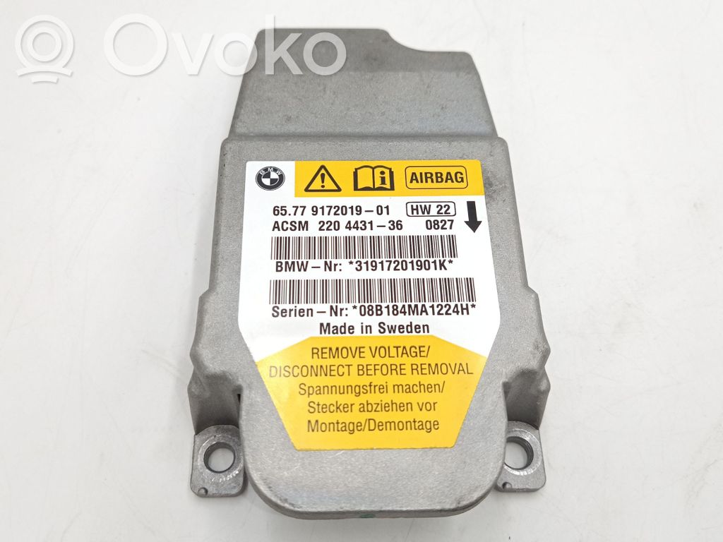 Airbag control unit/module   65779172019,9172019