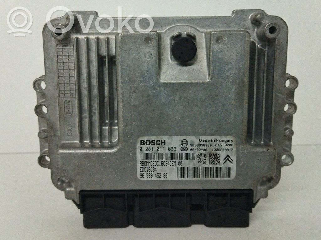 Engine control unit/module   9658945280,0281011633