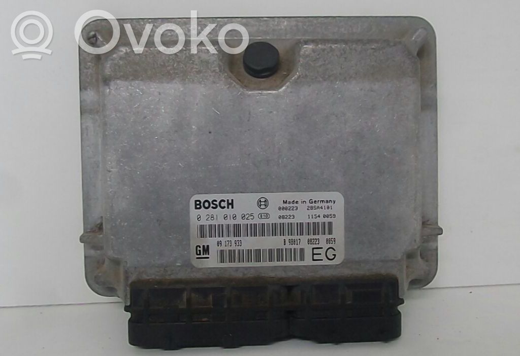 Engine control unit/module   0281010025,09173933
