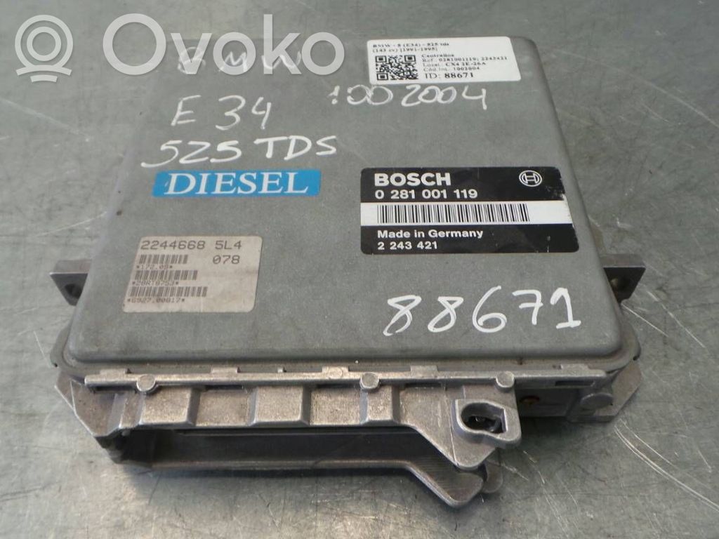 BMW 5 E34 Suspension control unit/module 