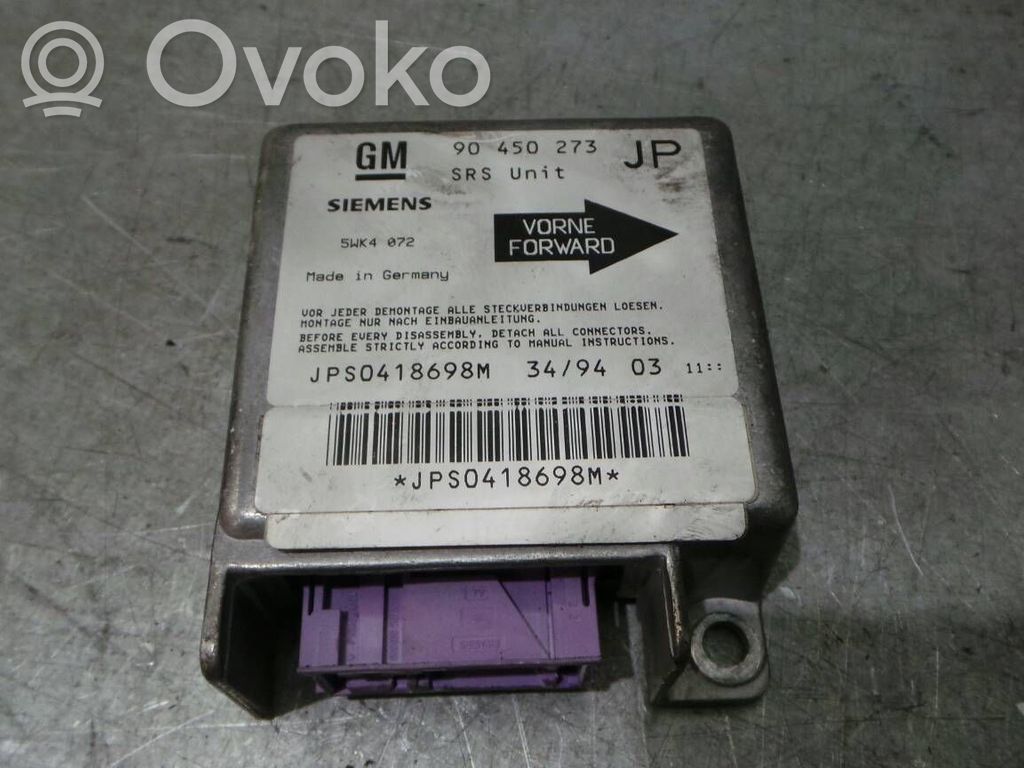 Airbag control unit/module   5WK4072,1709038,90450273