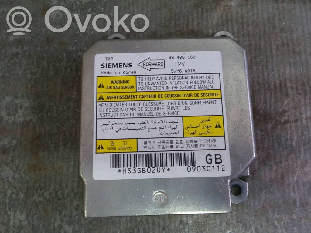 Airbag control unit/module   96406168,DC1809006