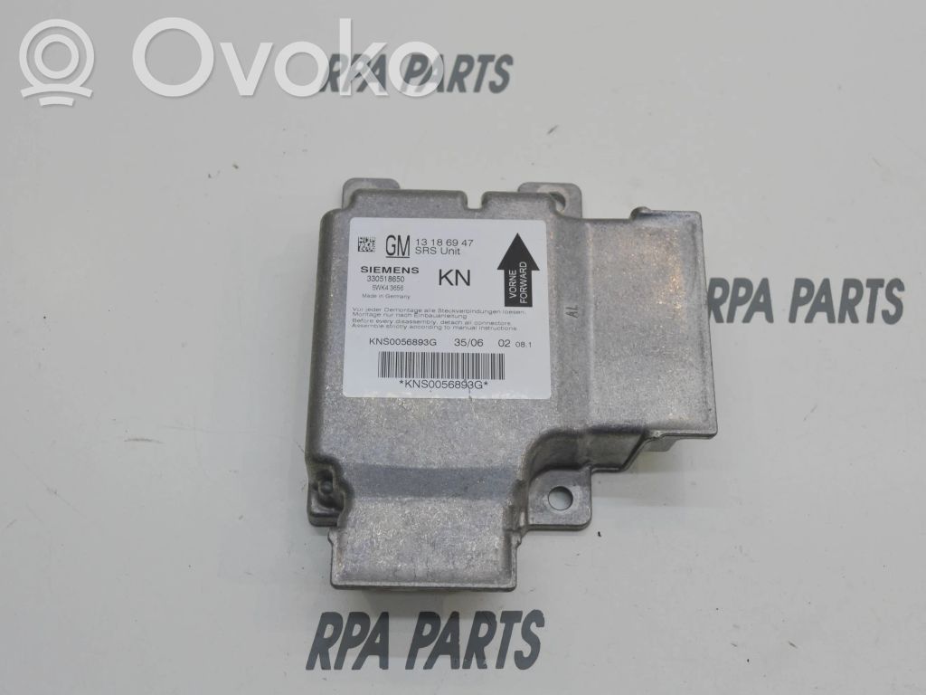 Airbag control unit/module   13186947,11498347