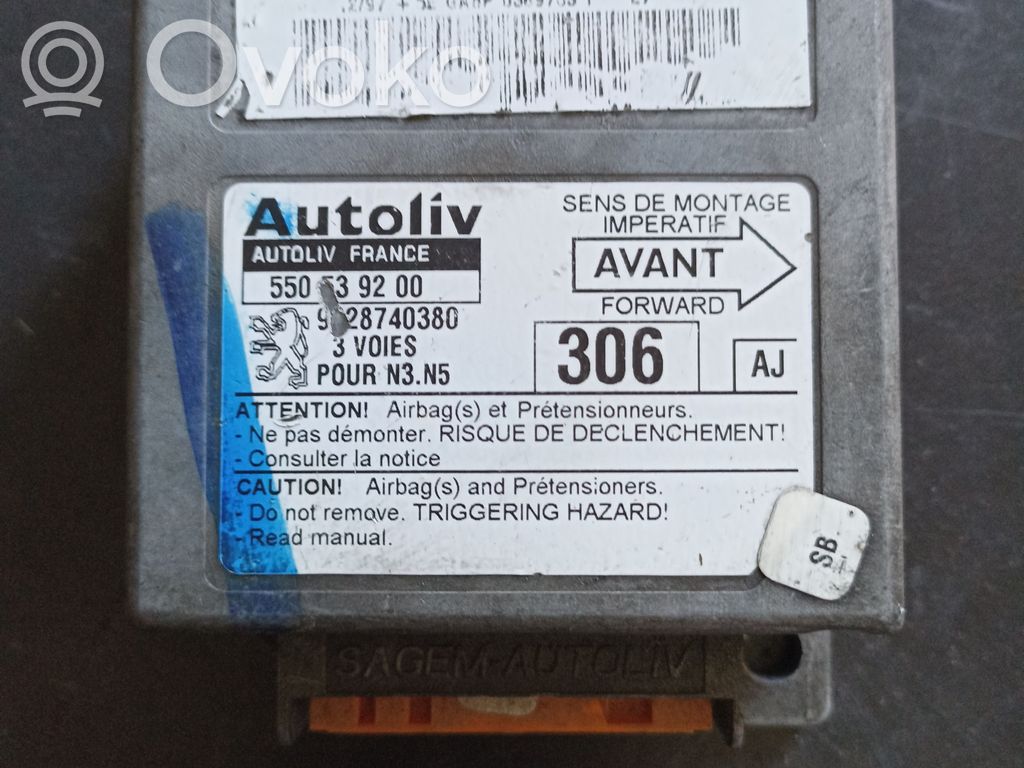 Peugeot 306 Unitate/modul de comandă airbaguri 