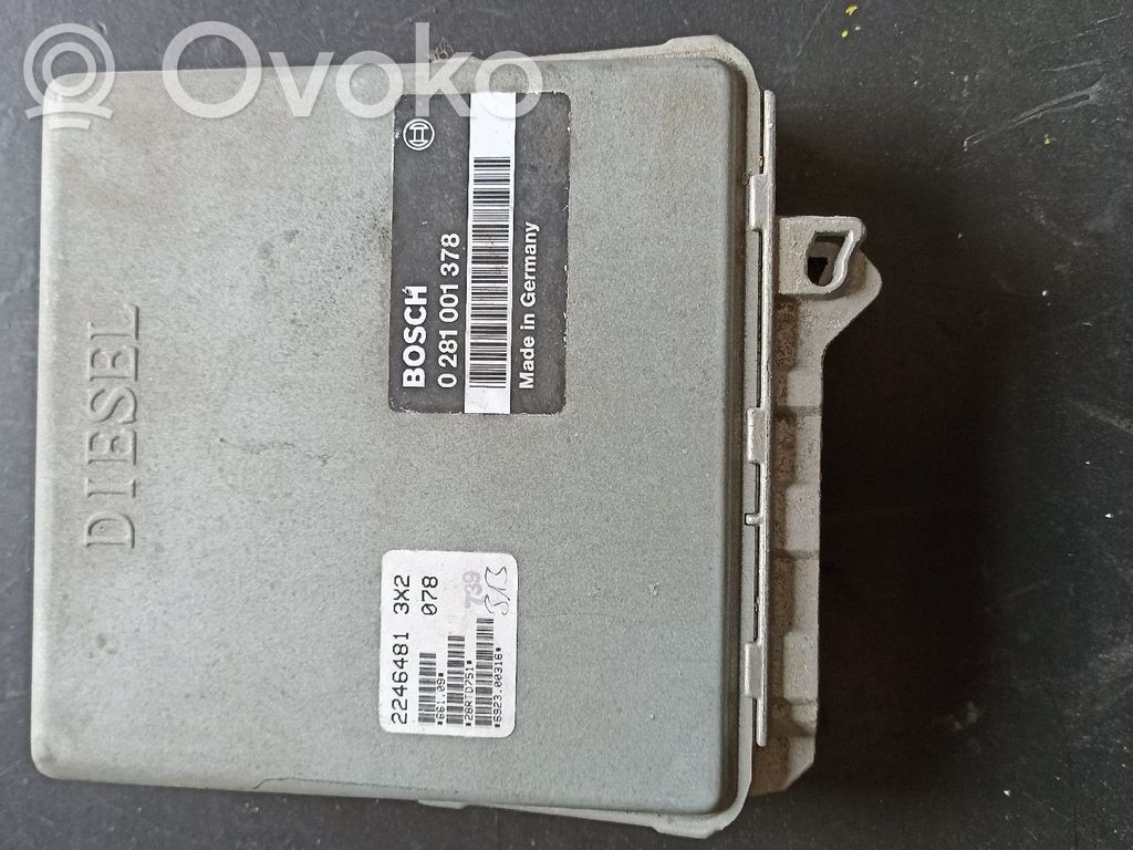 Engine control unit/module   0281001378,22464813X2,BOSCH