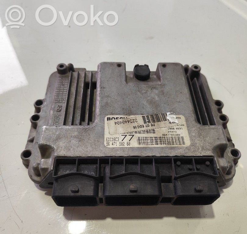 Engine control unit/module   9647158280,0281011225