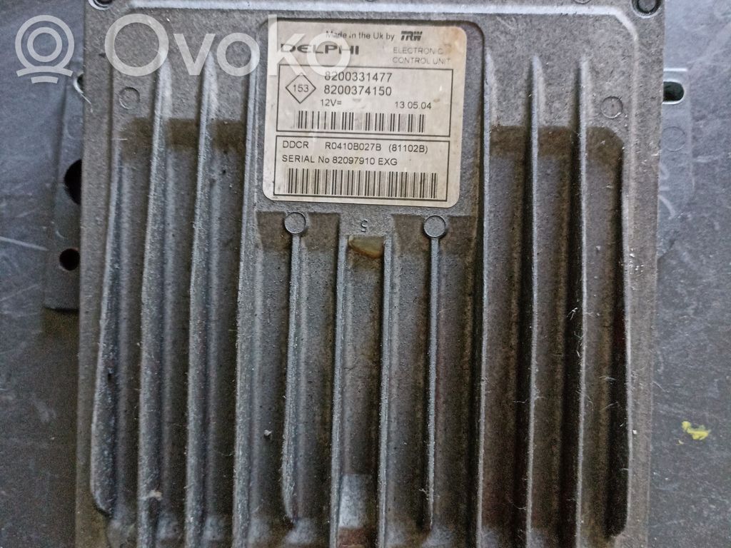 Engine control unit/module   8200331477,8200374150,R0410B027B