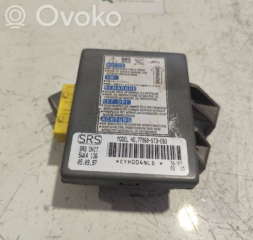 Airbag control unit/module   77960ST3E83