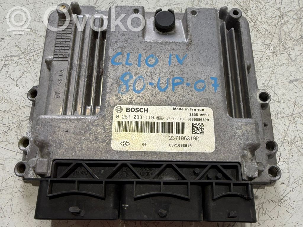 Unidad de control/módulo del motor   237106319R,0281033119