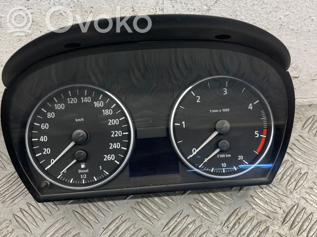 BMW 3 E90 E91 Speedometer (instrument cluster) 