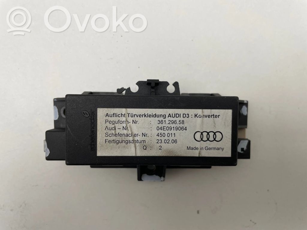 Audi A8 S8 D3 4E Durų elektronikos valdymo blokas 