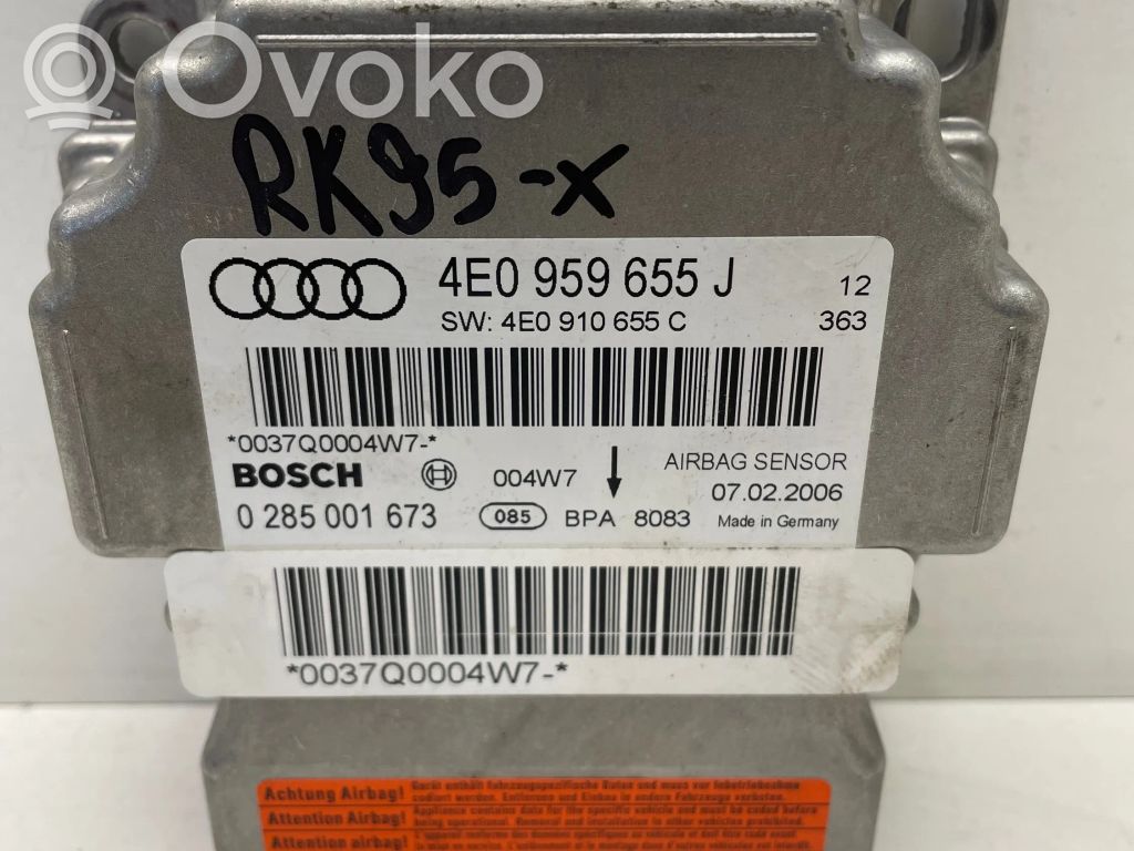 Audi A8 S8 D3 4E Airbag control unit/module 