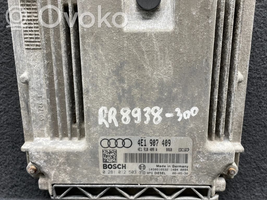Audi A8 S8 D3 4E Engine control unit/module 