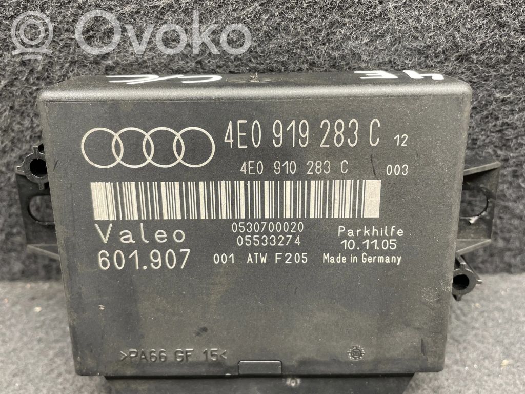Audi A8 S8 D3 4E Unitate/modul de comandă parcare PDC 