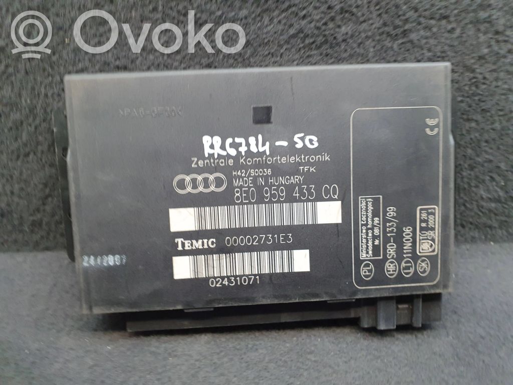 Audi A4 S4 B7 8E 8H Mukavuusmoduuli 