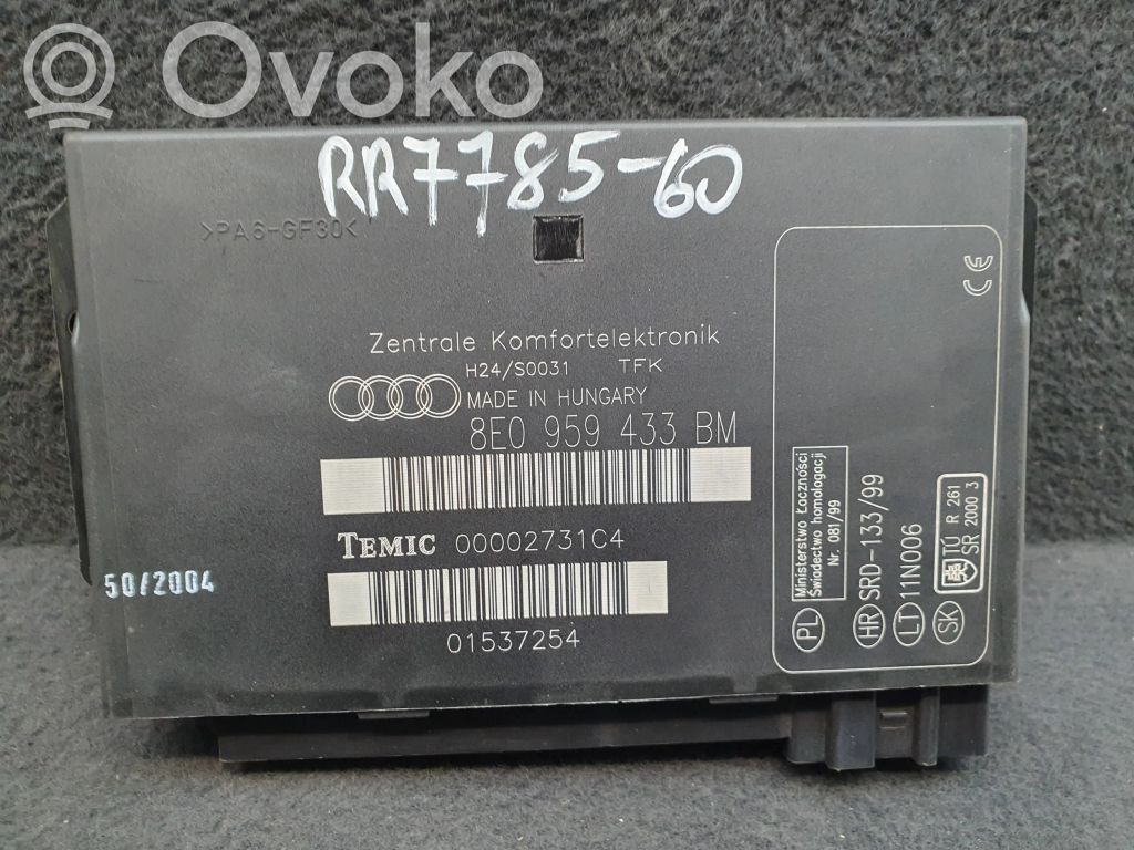 Audi A4 S4 B7 8E 8H Mukavuusmoduuli 