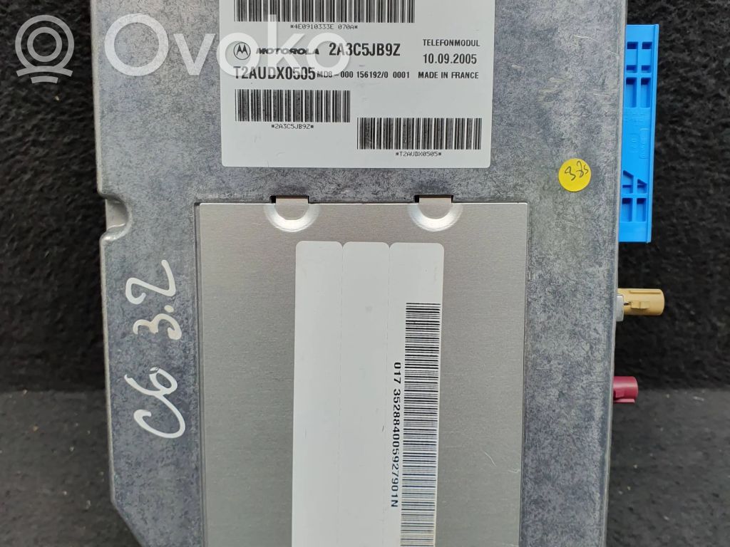 Unité de commande, module téléphone   4E0862333C,4E0910333E