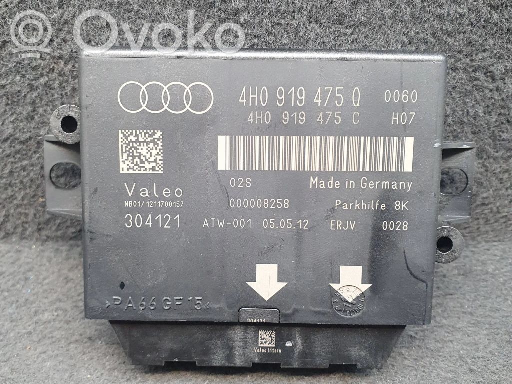 Audi A6 S6 C7 4G Parkavimo (PDC) daviklių valdymo blokas 