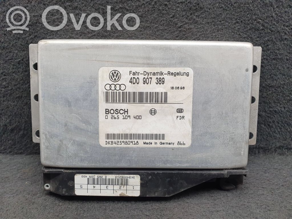 ABS control unit/module   4D0907389,0265109400