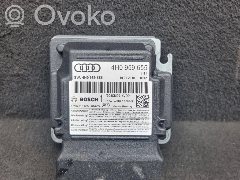 Airbag control unit/module   4H0959655,0285010363