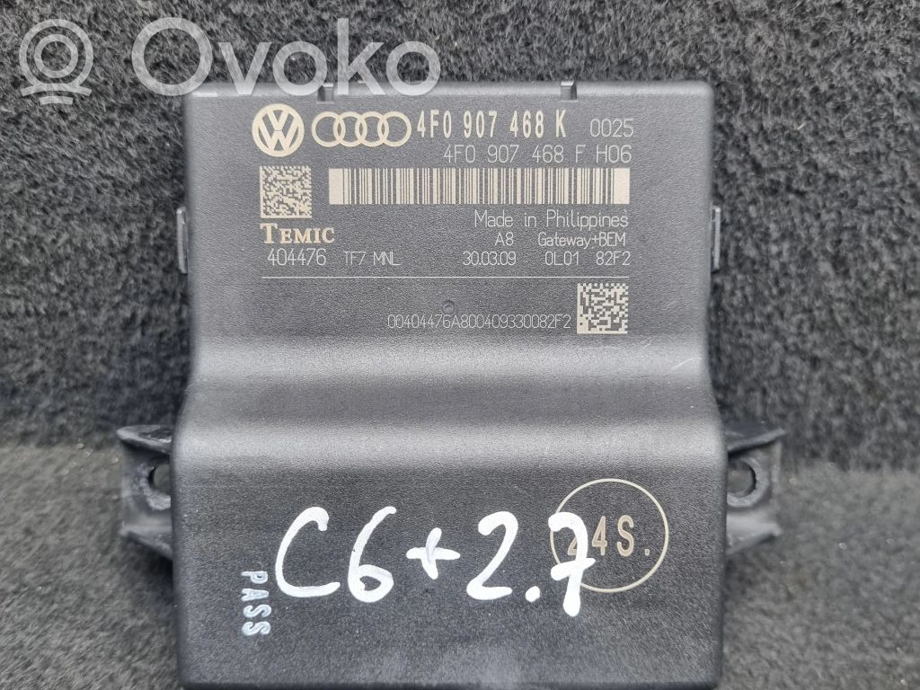 Audi A6 S6 C6 4F Gateway control module 