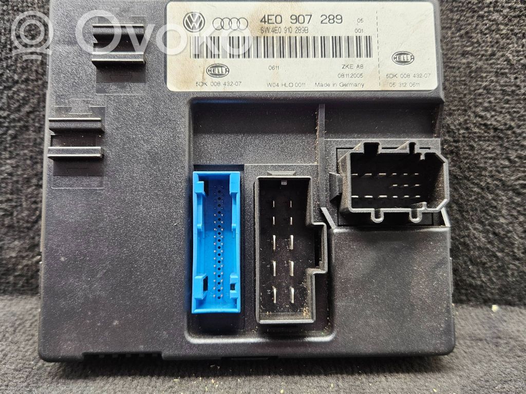 Audi A8 S8 D3 4E Comfort/convenience module 