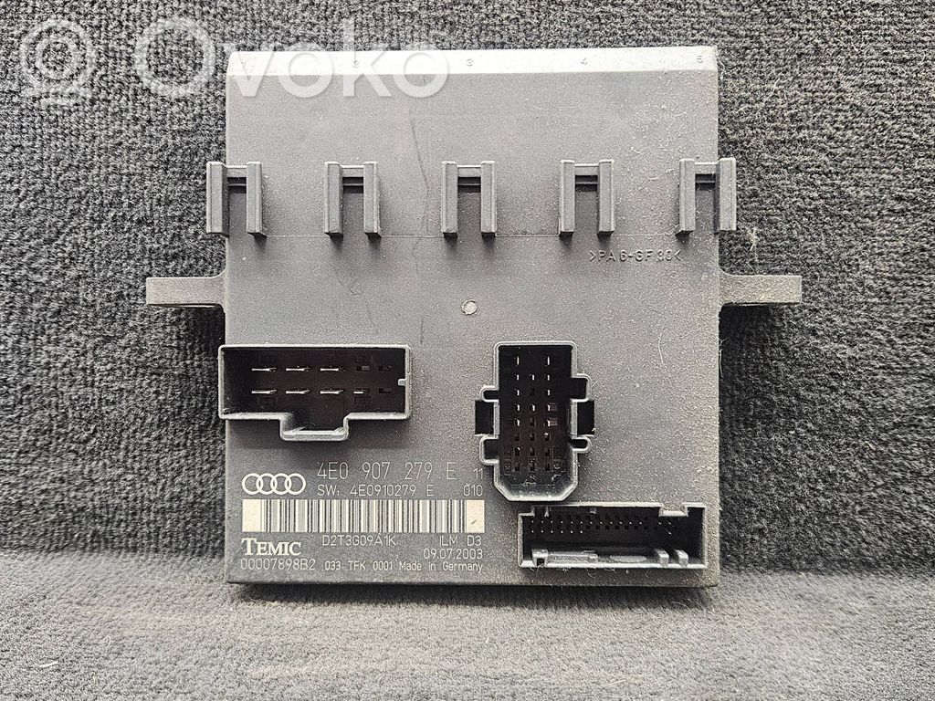 Comfort/convenience module   4E0907279E,4E0910279E,09072003,D2T3G09A15