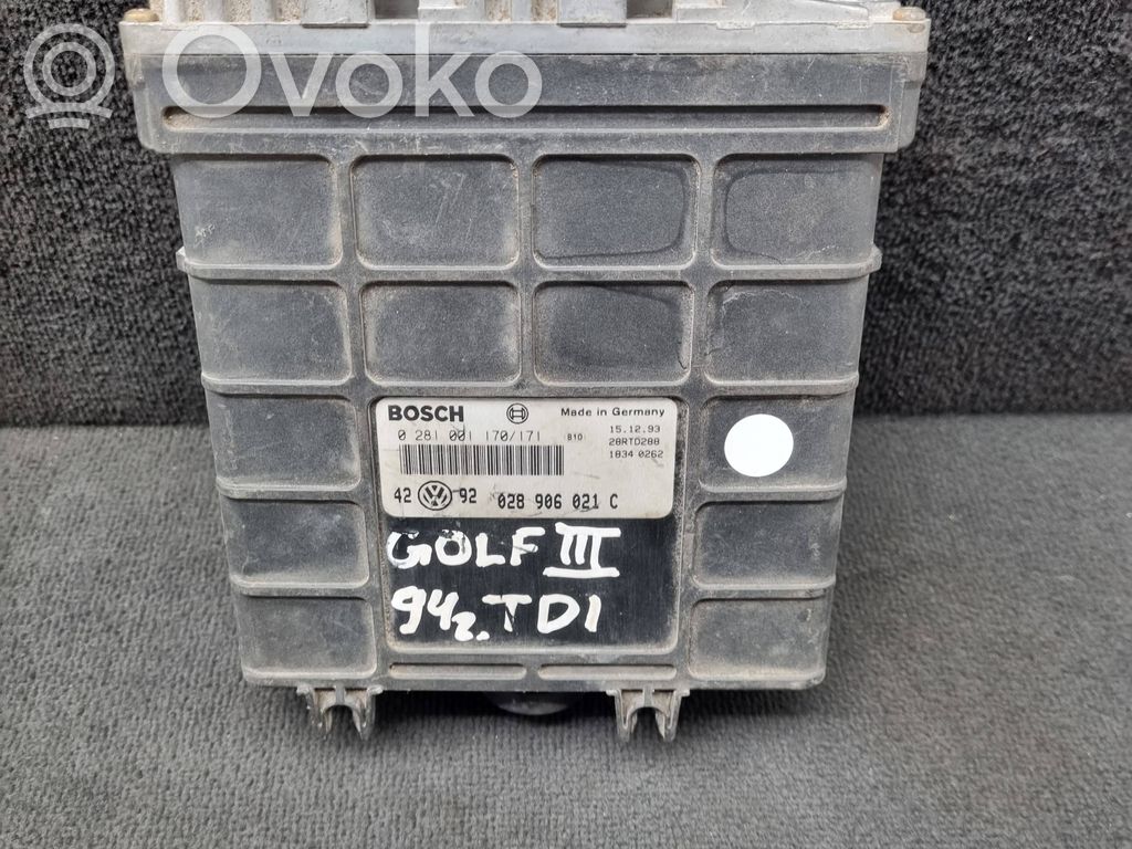 Volkswagen Golf III Engine control unit/module 