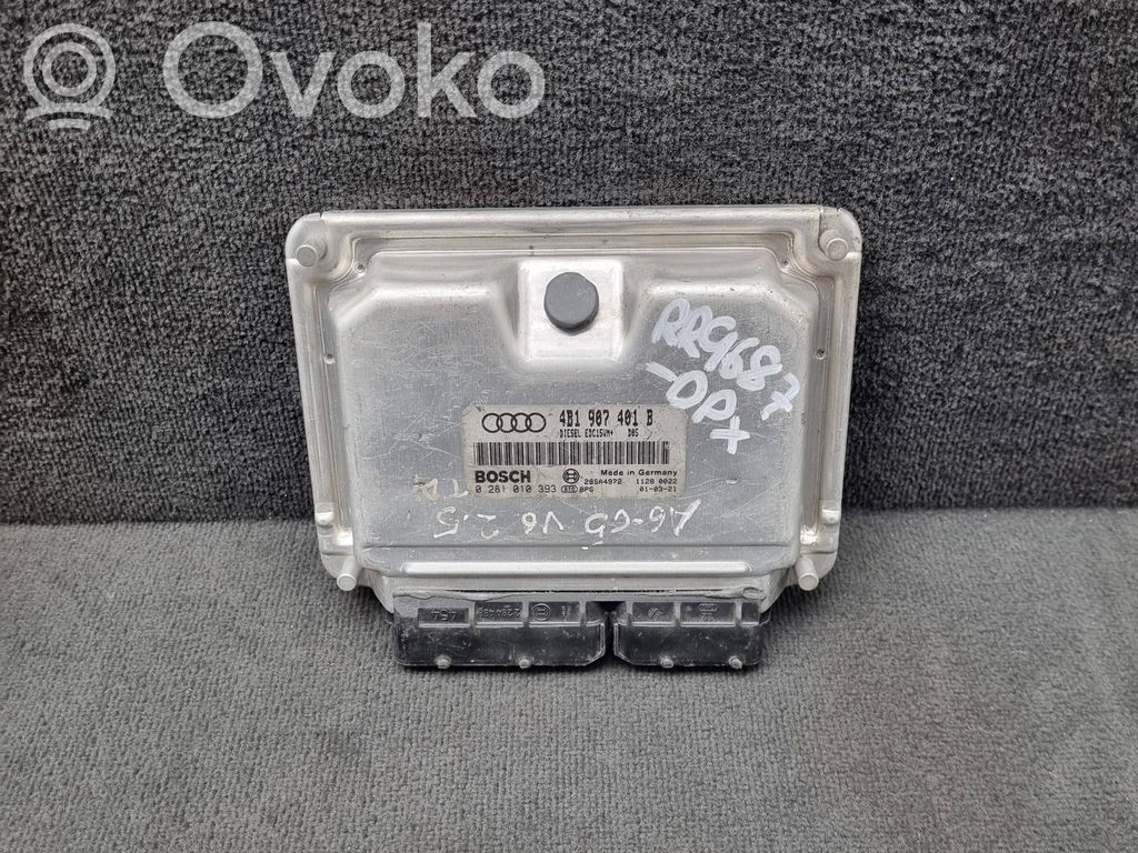 Engine control unit/module   4B1907401B,0281010393