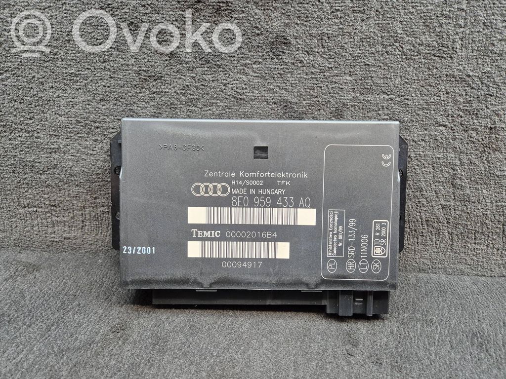 Audi A4 S4 B6 8E 8H Module confort 