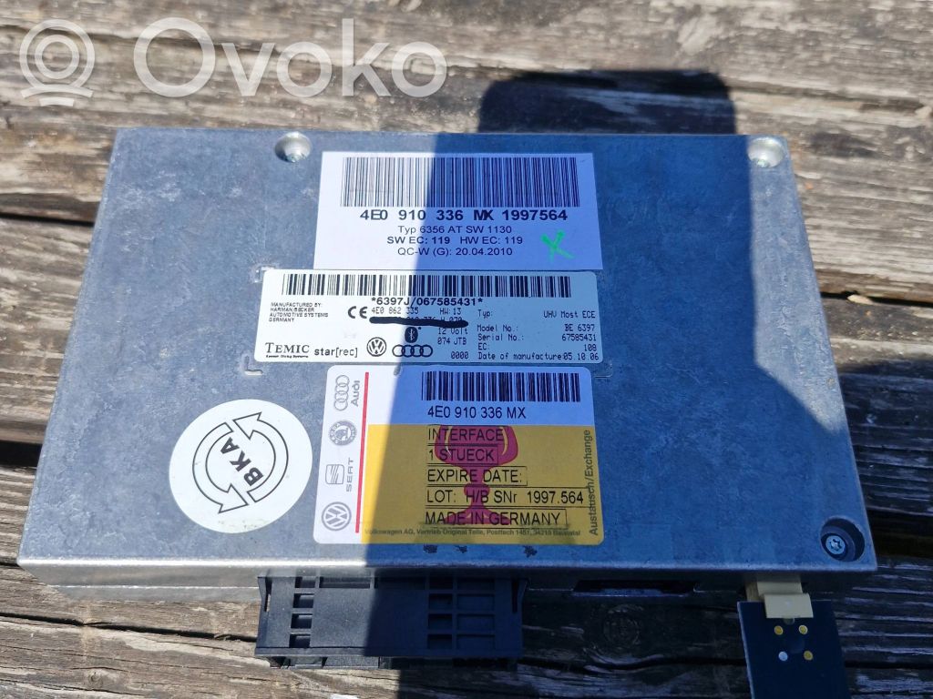 Bluetoothin ohjainlaite/moduuli   4E0862335,4E0910336,1997564