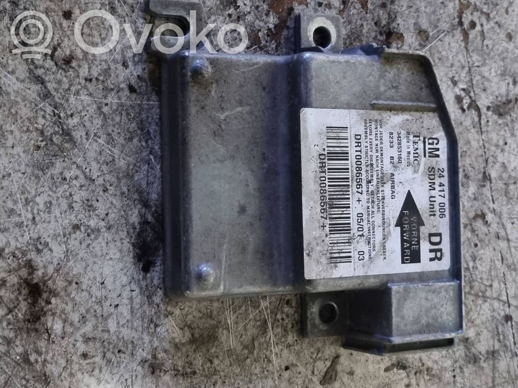 Opel Corsa C Airbag control unit/module 