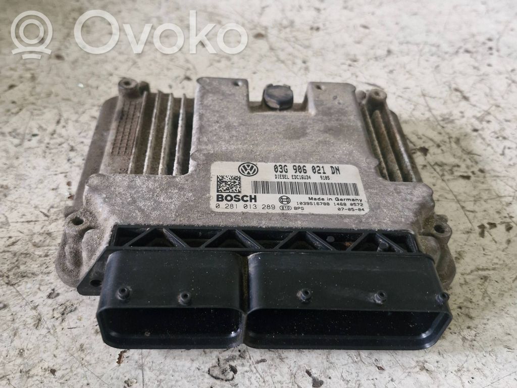 Engine control unit/module   03G906021DN,0281013289,1039S16788