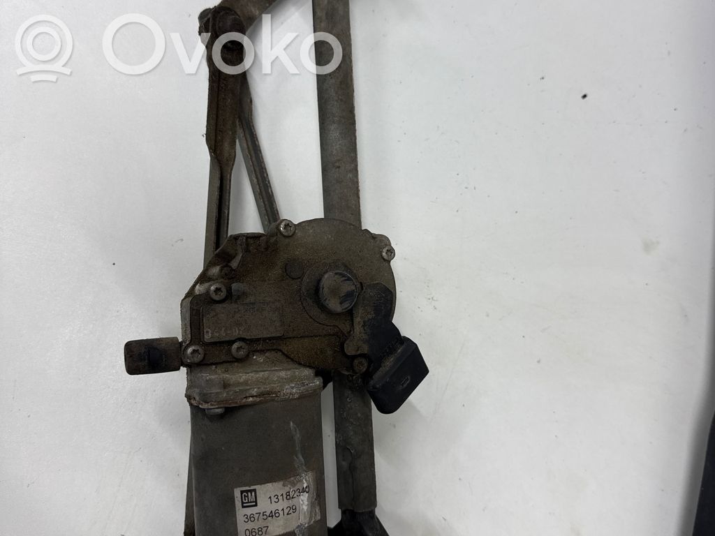 Opel Corsa D Mechanizm i silniczek wycieraczek szyby przedniej / czołowej 