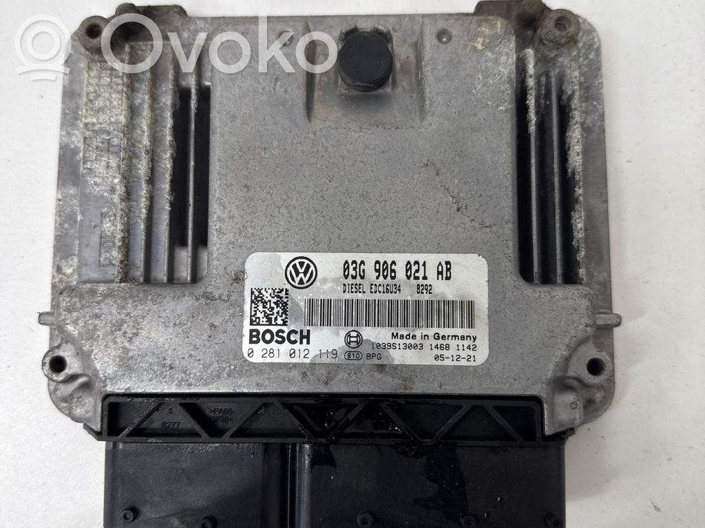 Engine control unit/module   03G906021AB,EDC16U34,1039S13003