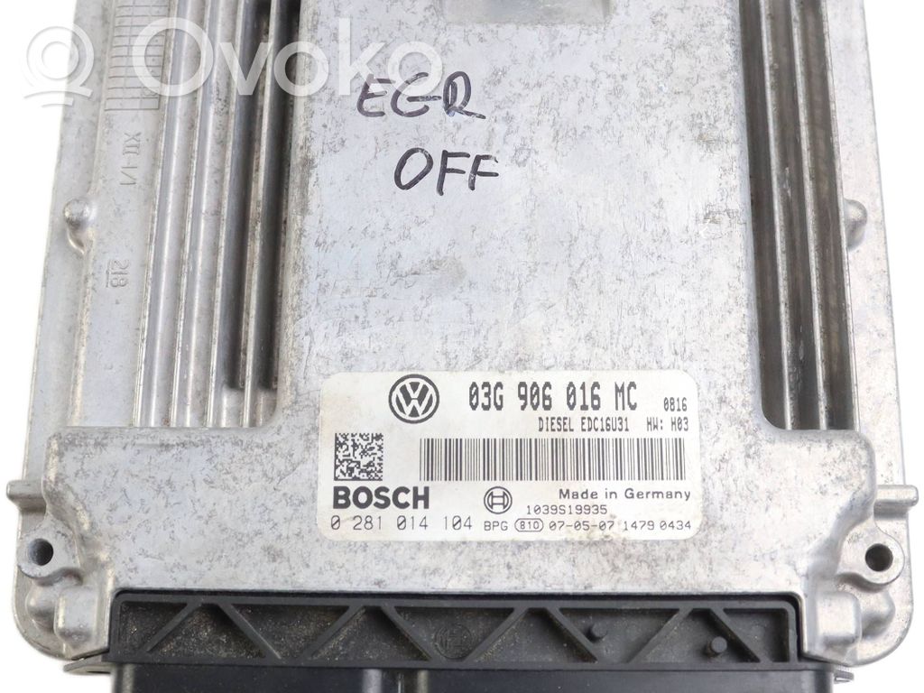 Skoda Superb B5 (3U) Engine control unit/module 