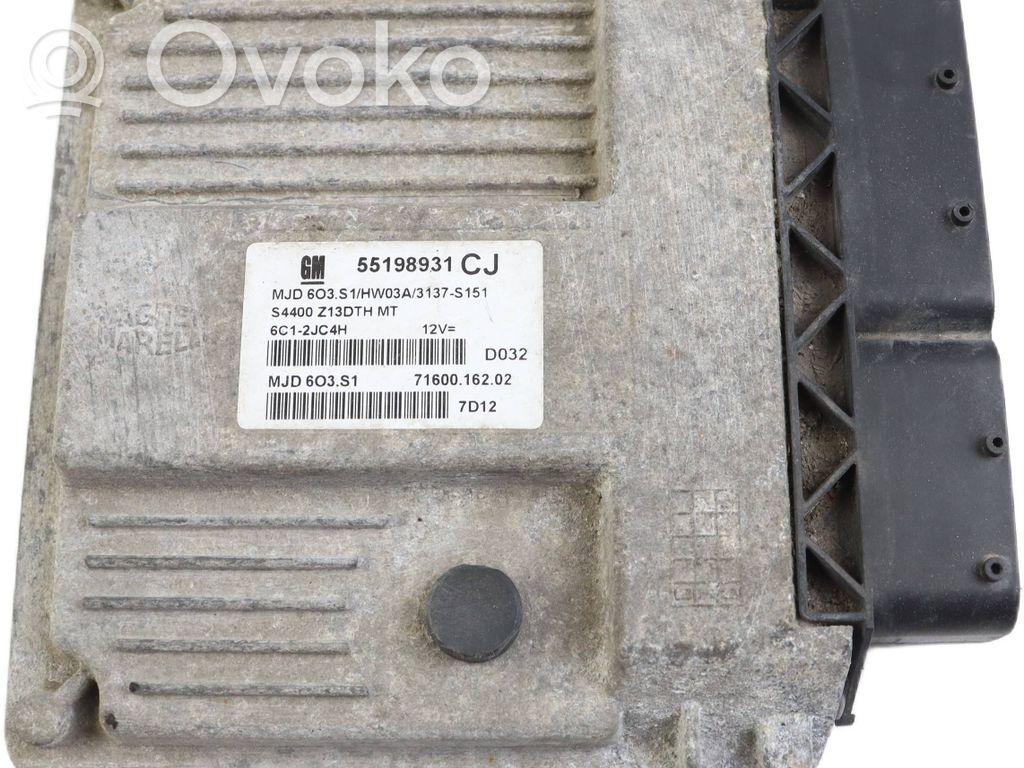 Engine control unit/module   55198931,6C12JC4H,7160016202