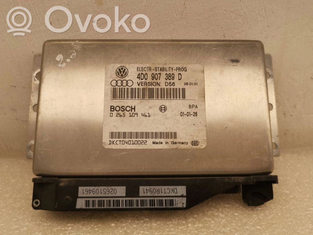 Audi A8 S8 D2 4D ESP (stabilitātes sistēmas) vadības bloks 